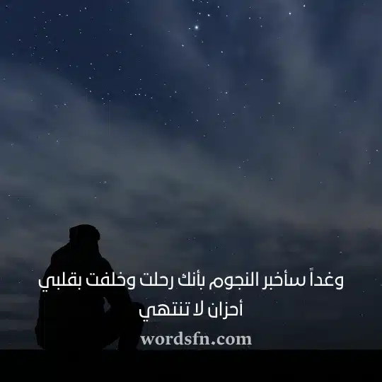 وغداً سأخبر النجوم بأنك رحلت وخلفت بقلبي أحزان لا تنتهي - فن العبارات وغداً سأخبر النجوم بأنك رحلت وخلفت بقلبي أحزان لا تنتهي حالات واتس حزينة عن الحياة