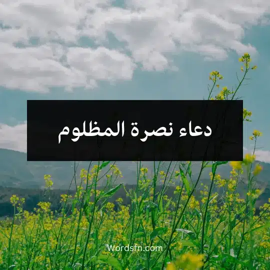 دعاء نصرة المظلوم