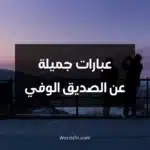 عبارات جميلة عن الصديق الوفي