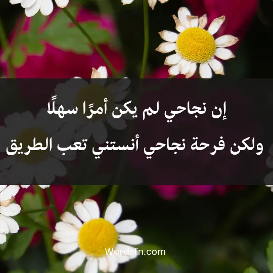 إن نجاحي لم يكن أمرًا سهلًا، ولكن فرحة نجاحي أنستني تعب الطريق