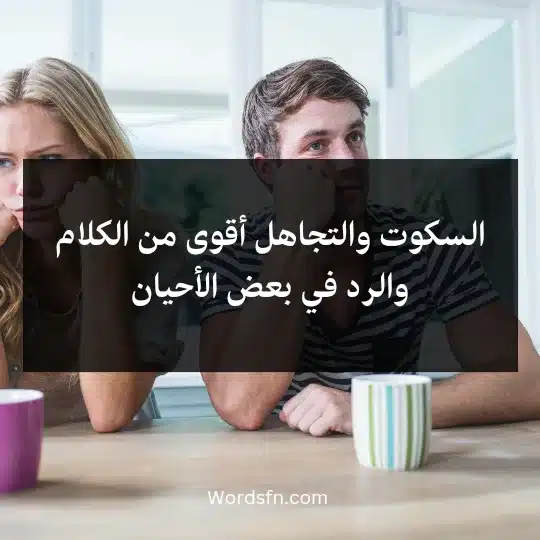 Expressions-about-ignoring - فن العبارات السكوت والتجاهل أقوى من الكلام والرد في بعض الأحيان.