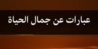 عبارات عن جمال الحياة