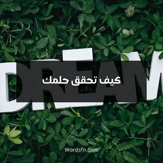 كيف تحقق حلمك
