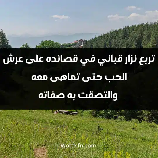 تربع نزار قباني في قصائده على عرش الحب حتى تماهى معه والتصقت به صفاته