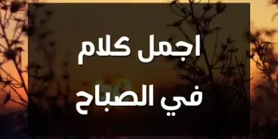 اجمل كلام في الصباح