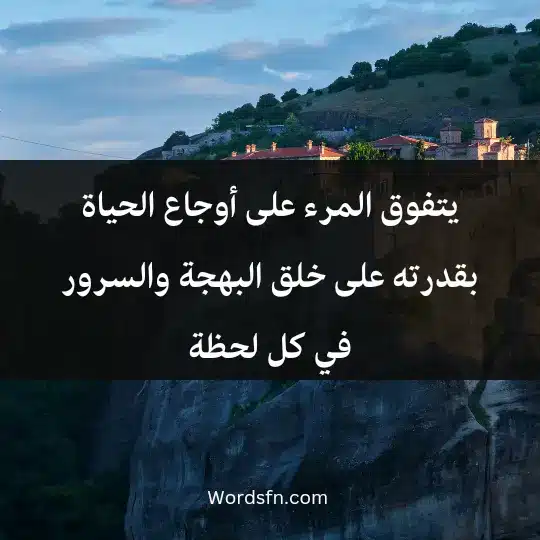 Words about joy and pleasure 2 - فن العبارات يتفوق المرء على أوجاع الحياة بقدرته على خلق البهجة والسرور في كل لحظة