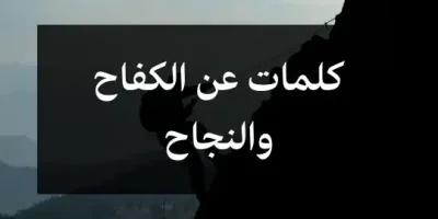 كلمات عن الكفاح والنجاح