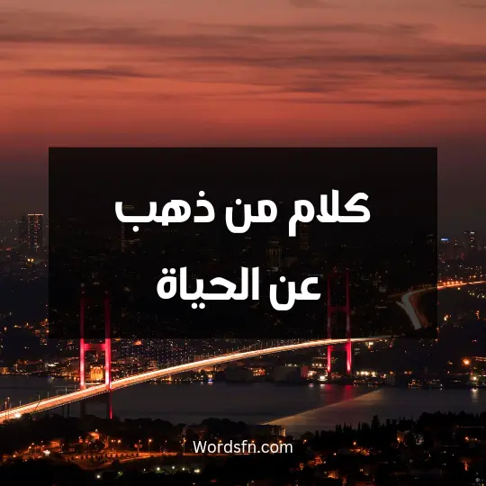 كلام من ذهب عن الحياة