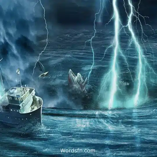 Bermuda Triangle 3 - فن العبارات توضيح لشكل الثقب الذي يحدث في المحيط بمنطقة برمودا