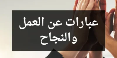 عبارات عن العمل والنجاح