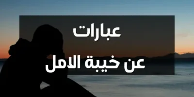 عبارات عن خيبة الامل
