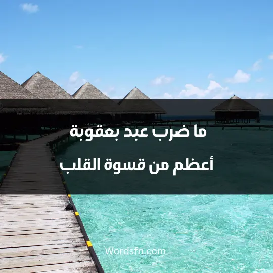 ما ضرب عبد بعقوبة أعظم من قسوة القلب