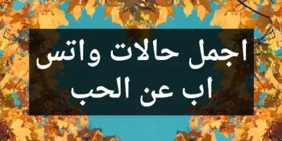 اجمل حالات واتس اب عن الحب