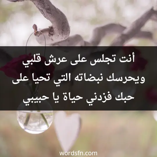 The most beautiful WhatsApp statuses about love 2 - فن العبارات أنت تجلس على عرش قلبي ويحرسك نبضاته.. التي تحيا على حبك فزدني حياة يا حبيبي