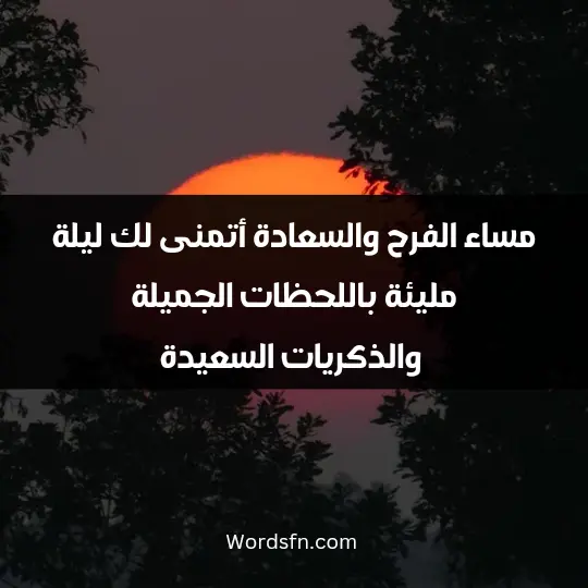 The most beautiful phrases of good evening 2 - فن العبارات مساء الفرح والسعادة، أتمنى لك ليلة مليئة باللحظات الجميلة والذكريات السعيدة