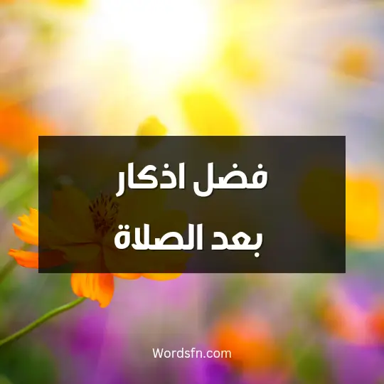 فضل اذكار بعد الصلاة