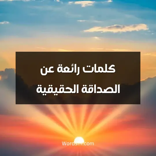 كلمات رائعة عن الصداقة الحقيقية