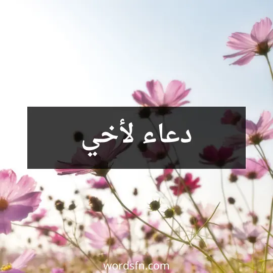 دعاء لأخي