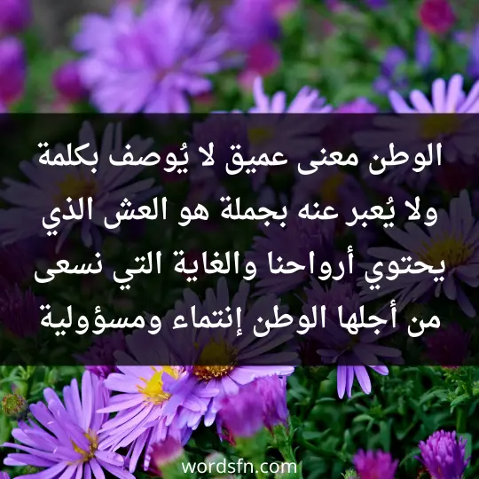 Phrases for the homeland3 - فن العبارات الوطن معنى عميق لا يُوصف بكلمة. ولا يُعبر عنه بجملة، هو العش الذي يحتوي أرواحنا. والغاية التي نسعى من أجلها، الوطن إنتماء ومسؤولية