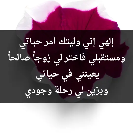 Prayer for a good husband 2 - فن العبارات إلهي إني وليتك أمر حياتي ومستقبلي فاختر لي زوجاً صالحاً يعينني في حياتي ويزين لي رحلة وجودي