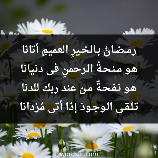 Talaat Al-Maghribis poetry1 - فن العبارات رمـضـانُ بـالـخـيرِ العميمِ أتانا هـو مـنـحـةُ الـرحمنِ فى دنيانا هـو نـفـحـةٌ مـن عند ربك للدنا تـلـقـى الـوجـودَ إذا أتى مُزدانا