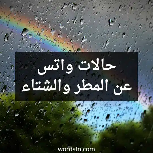 حالات واتس عن المطر والشتاء