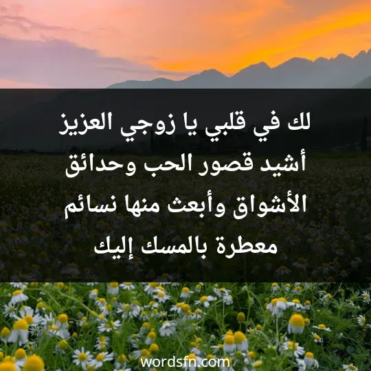 A message of longing1 - فن العبارات لك في قلبي يا زوجي العزيز أشيد قصور الحب وحدائق الأشواق وأبعث منها نسائم معطرة بالمسك إليك
