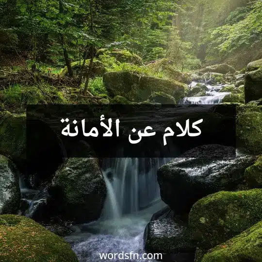 كلام عن الأمانة