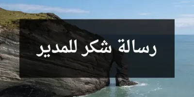 رسالة شكر للمدير