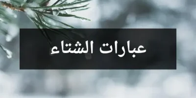 عبارات الشتاء