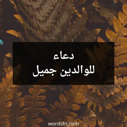 دعاء للوالدين جميل