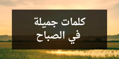 كلمات جميلة في الصباح