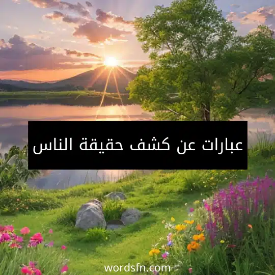 عبارات عن كشف حقيقة الناس