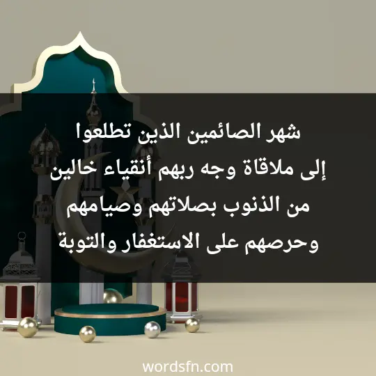 شهر الصائمين الذين تطلعوا إلى ملاقاة وجه ربهم أنقياء خالين من الذنوب بصلاتهم وصيامهم وحرصهم على الاستغفار والتوبة