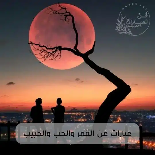 عبارات عن القمر والحب والحبيب