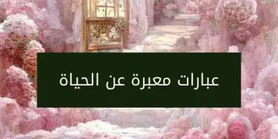 عبارات معبرة عن الحياة