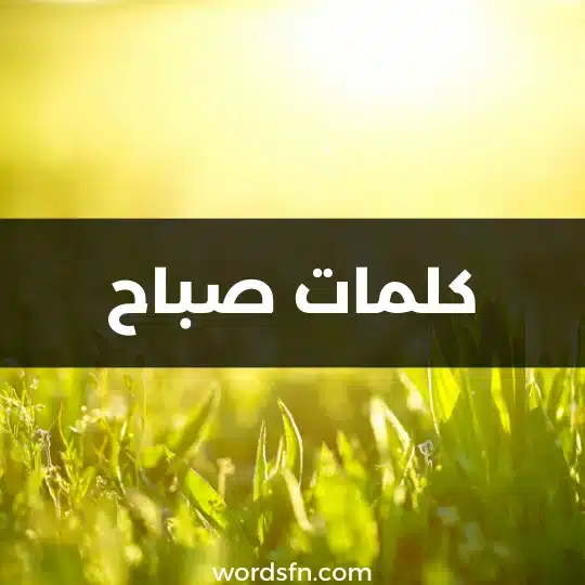 كلمات صباح