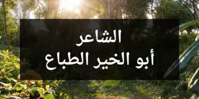 الشاعر أبو الخير الطباع
