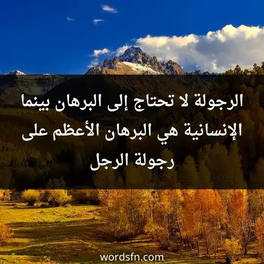 عبارات عن الهيبة والرجولة كلمات عن الهيبة والقوة هيبة رجل الرجولة لا تحتاج إلى البرهان بينما الإنسانية هي البرهان الأعظم على رجولة الرجل.