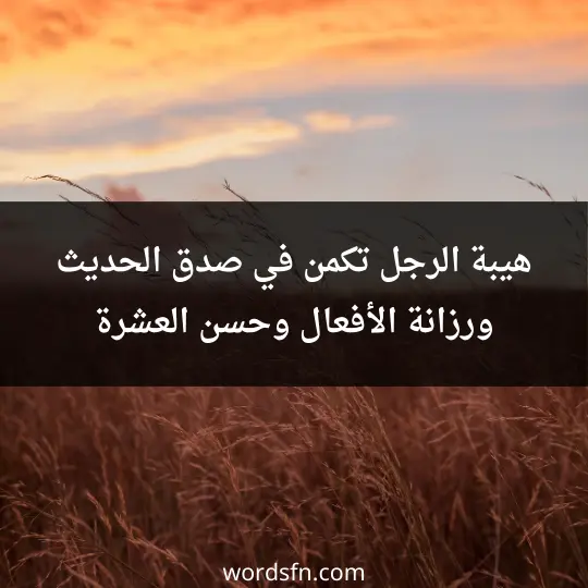 عبارات عن الهيبة والرجولة كلمات عن الهيبة والقوة هيبة رجل هيبة الرجل تكمن في صدق الحديث ورزانة الأفعال وحسن العشرة