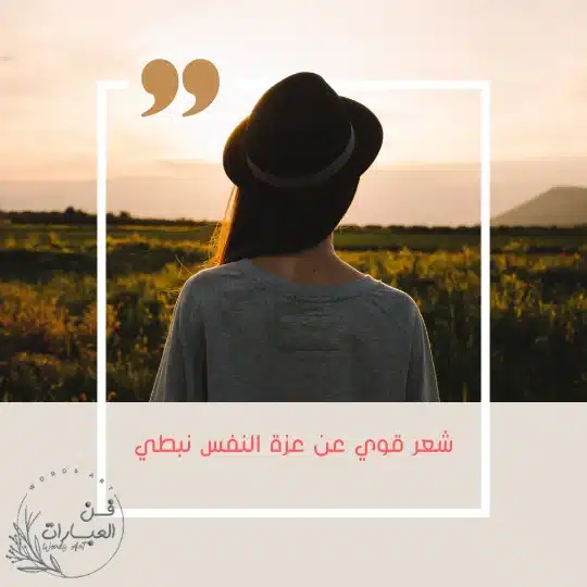 شعر قوي عن عزة النفس نبطي