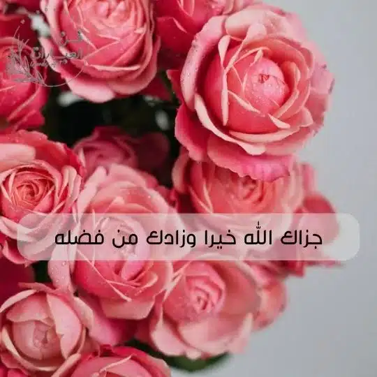 رد كثر الله خيرك