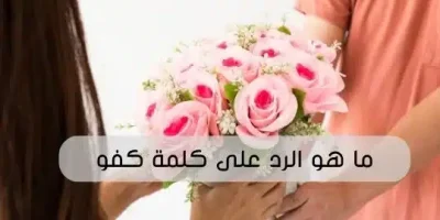 ماهو الرد على كلمة كفو ما الرد على كلمة كفو يالذيب