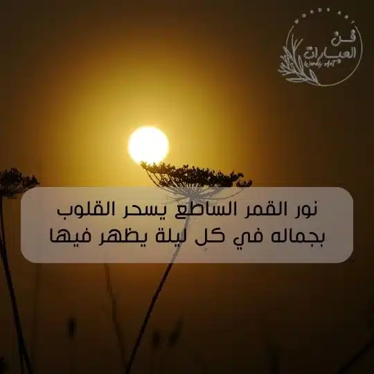 كلام عن القمر تويتر