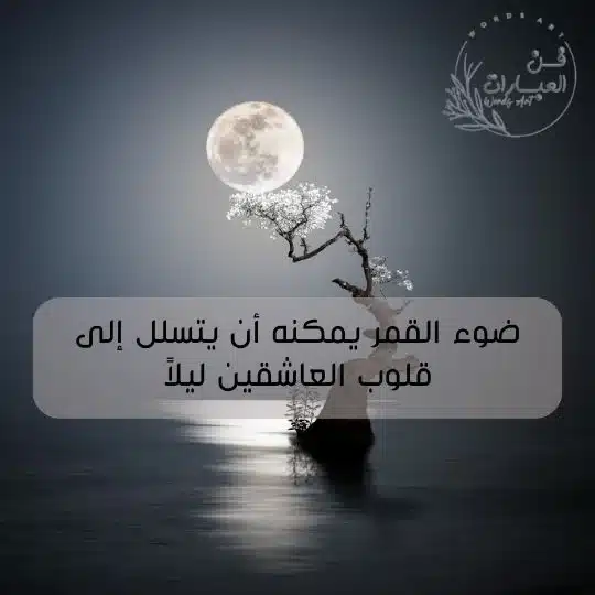 عبارات عن القمر والليل تويتر